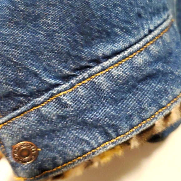 Levis Jean Jacket Leopard Lined 3X 🆕️ - Picture 8 of 8